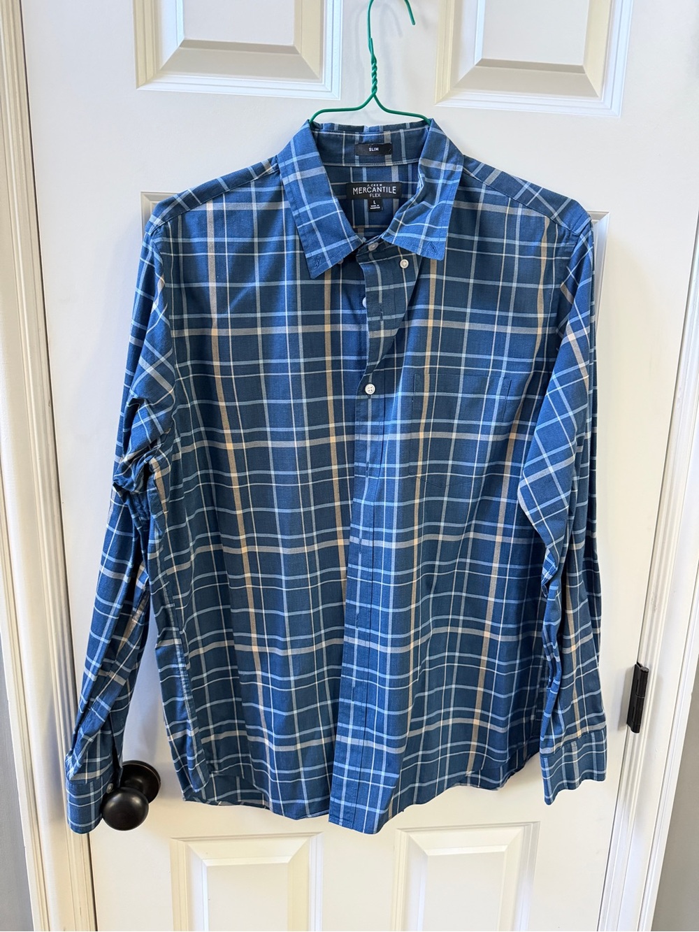 J. Crew Blue Plaid Button-Down Shirt